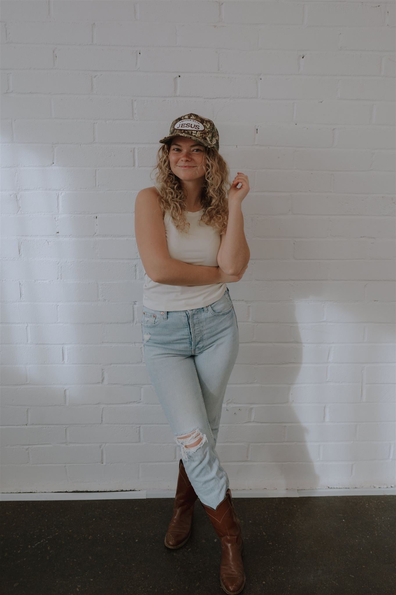 Cruisin with Jesus original camo hat