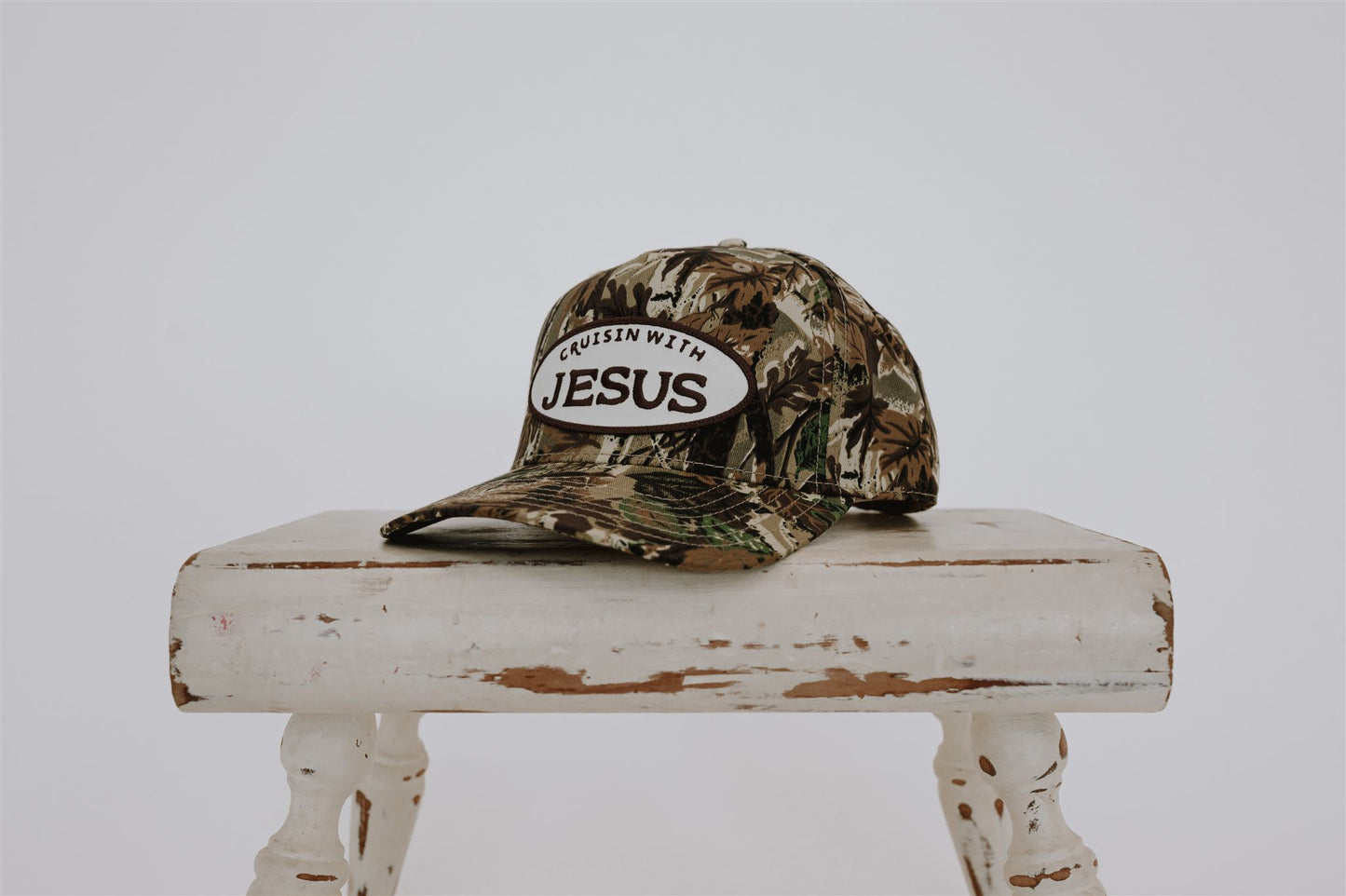 Cruisin with Jesus original camo hat